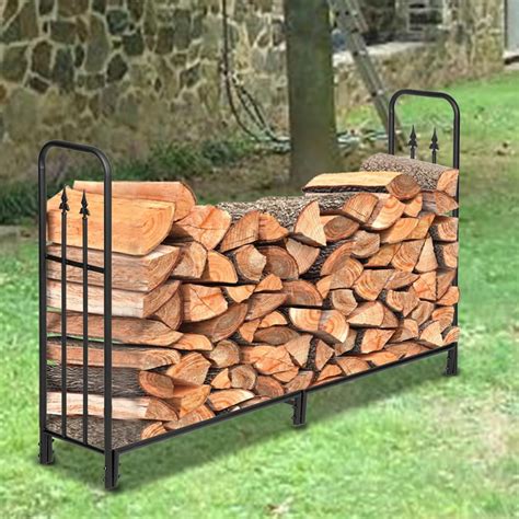 metal firewood storage box|heavy duty firewood rack.